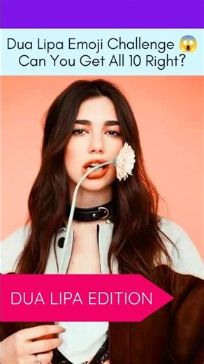 Can You Guess These 🔥 Dua Lipa Songs from Emojis? Only Real Fans Win! #dualipa #shorts #guessthesong