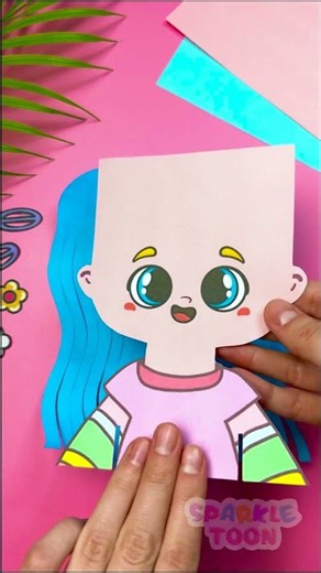 Get Ready for a Hair-Raising Adventure! 💇‍♀️ 🎨 Paper Doll DIY #KidsEntertainment