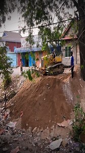 Flooded Land Recovery Using Bulldozer D31P & Dump Truck #fblifestyle #construction #DumpTruck #Dozer #Bulldozer #HeavyEquipment | Bulldozer City