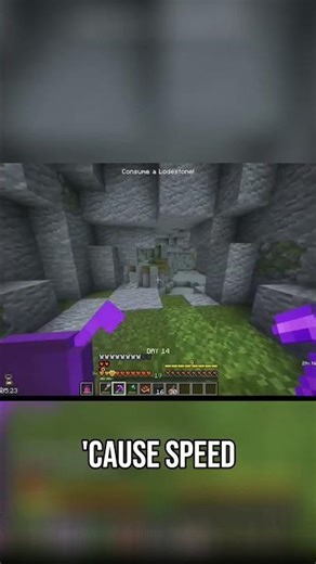 Minecraft Speed Run: Cave Exploration, Totems, and Mob Battles! #shorts