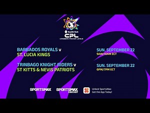 Watch both CPL T20 matches LIVE | Sun, Sept. 22 | on SportsMax, SportsMax Cricket and SportsMax App
