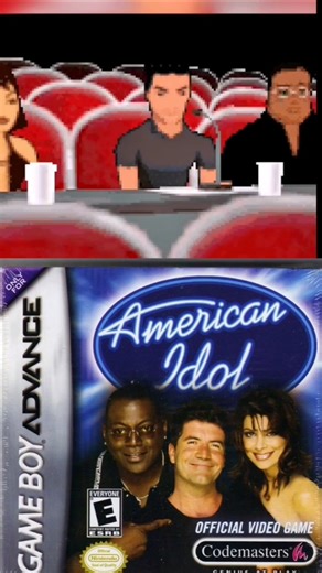 The GBA's strange American Idol game 😂 #americanidol #gameboy #retrogaming #nintendo