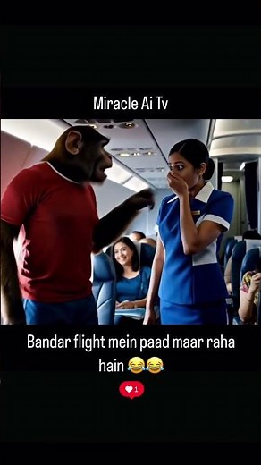 Bandar Ne Flight Mein Kya Kiya 😂 😱 | Funny Travel Vlog | Must Watch | Ai monkey vlogs #shortsfeed