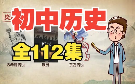 【全112集】初中历史趣味动画 爆笑历史 孩子轻松爱上历史