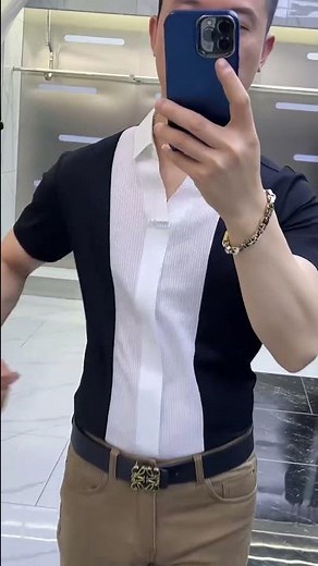 Textura Emblem Split Polo – Bold Contrast & Signature Texture | FrayLine