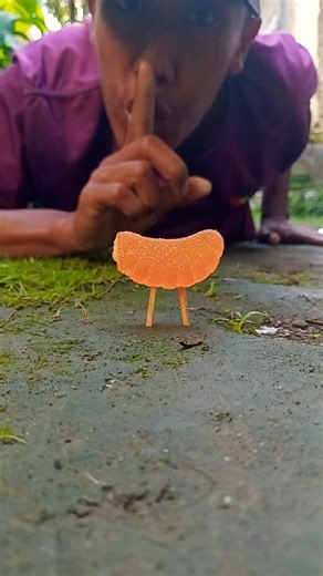 Fell asleep in front of the door while waiting for the millipedes to come back and eat the candy