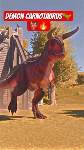 DEMON CARNOTAURUS IS HERE! 🔥 | JWE3 Mod Showcase #shorts #jurassicworld