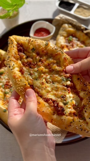 Fatayer / Pide (Middle Eastern Food)Turkish Pizza Recipe
