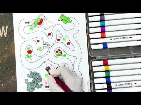 Lead the Rabbit through the Path to find its Carrots🐇🥕 Maze Challenge 🧩