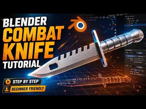 How to Make a Combat Knife in Blender | Step-by-Step Tutorial