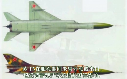苏霍伊 苏-15 西方称为；细嘴瓶，60年代苏联研制的双发喷气战斗机