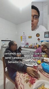 Contando aos meus pais que não serei candidato a suplente de senador