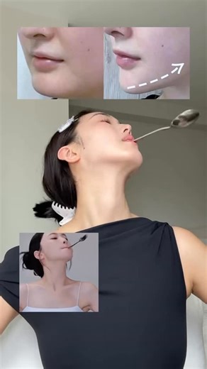 Jessie ౨ৎ | easy facial exercises to try at home for a smaller face🫣 * feel free to use chopstick or something lighter if it hurts your teeth/jaw!!! | Instagram