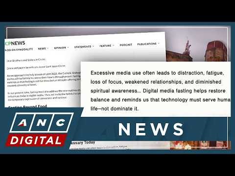 Catholic faithful urged to fast from social media during lenten season | ANC
