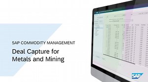 SAP Commodity Management   Deal Capture for Metals and Mining