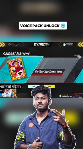 Dynamo Voice Pack Unlock 🔥 | Finally Mil Gaya OP Reaction Pack 💀🎧 #bgmi #jonathan #dynamogaming