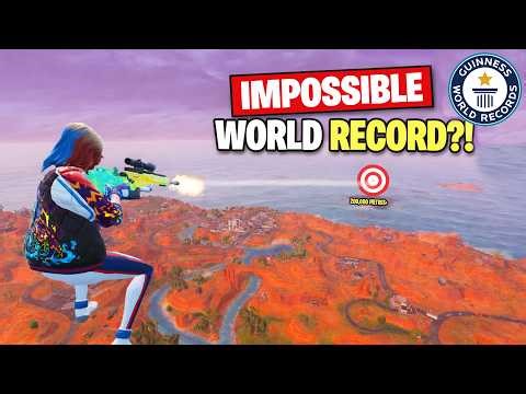 I BROKE the World Record for the Longest Snipe in Fortnite