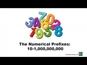 Vocabulary Lesson: Numerical PrefixesTen through One Billion