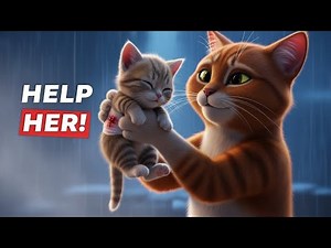 Baby Kitten Gets Hurt 😿💔 | Mama Cat’s Heartbreaking Struggle to Save Her