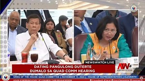 "YES OR NO?" WATCH: Former President Rodrigo Duterte and Gabriela Rep. Arlene Brosas clashed after Brosas pressed him to answer 'yes or no' on whether he considers his war on drugs the 'Davao model.' Duterte declined to answer in a simple 'yes or no' format | Daniza Fernandez, newswatchplus.ph Live coverage: https://www.youtube.com/live/IdrBL8GaGyI?si=j35Xk6BT_ZesmMsA | NewsWatch Plus Philippines