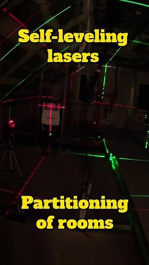 Self-Leveling Lasers-BOSCH GLL 3-80,Dewalt DW089LG,DeWALT DW079LG📐Partitioning of the attic rooms.