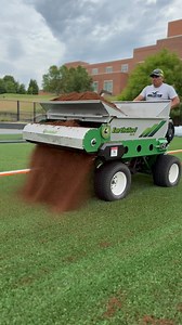 4.1K views · 470 reactions | The 415SP spreading coconut husks on a synthetic turf installation  #coconuthusk #artificialgrass #artificialturf #syntheticturf #syntheticgrassinstallation #topdressing #compostspreader #compost #sand #lawnlevel #sandlevel #lawnrenovation #turf #spreader #topdresser | Earth & Turf Products | Facebook