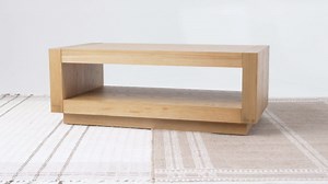 Maven Lane Artemis Contemporary Wooden Coffee Table in Refined Natural Finish