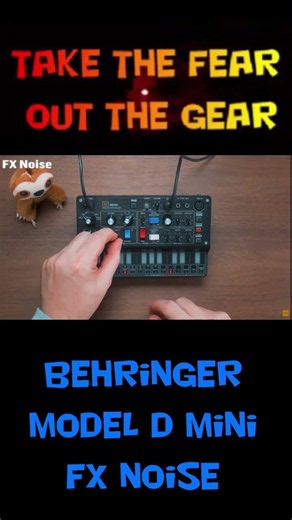 Behringer Model D mini fx noise #behringer #behringermodeld #moog #electronicmusic