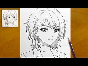 Drawing a Cool Anime Girl from Scratch | Step by Step Pencil Art