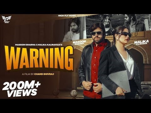 WARNING (Official Video) | Masoom Sharma | Malika Kaliraman | Haryanvi Songs Haryanavi 2025