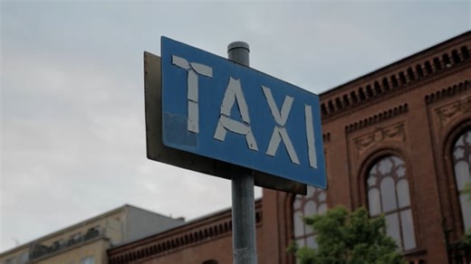 Sign, Taxi, Signboards. Free Stock Video