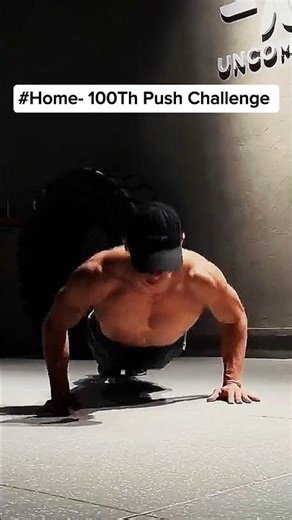 #home , can you do it: 100th push challenge #calisthenics