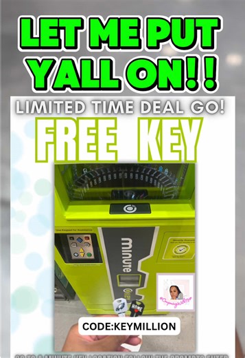 Score your FREEEE Minute Key Kiosk! Use Code: KEYMILLION copy at any If you don't know where you nearest location is *this is not an ad #key #couponing #free #couponingwithnise