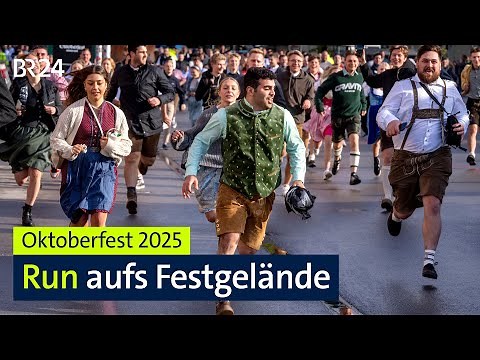 Oktoberfest 2025 startet : Der Run aufs Festgelände | BR24live