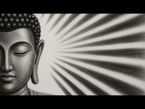Buddha Drawing || How to draw Lord Gautam Budhdha || Charcoal Artwork #caketraining