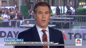 Bull jumps into stands, injuring dozens of spectators