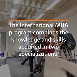 Our EFMD accredited International MBA program (dual degree) allows...