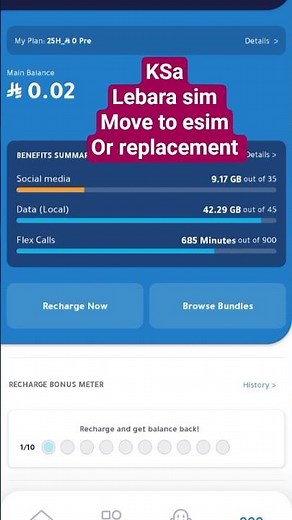 How to move esim or replacement lebara KSa