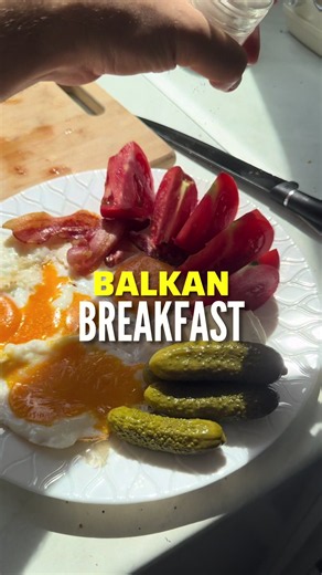 The real Balkan Breakfast 🍳 #balkan #breakfast | balkan dad