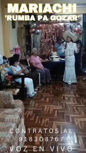 12 comments | para mayor información comunicarse al : 918308767Orquesta ' Rumba pa gozar ' Le Saluda: Para ofrecerte ' MARIACHI SOLISTA ' ' SHOW VOZ EN VIVO ' Dale a tu familiar, amigo, esposa, a pasar un bonito momento de sorpresa  y lo mejor de todo dedicarle la canción que mejor le parece . | Daniel Enrique Julca Lopez | Facebook