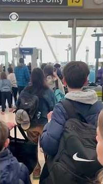 Here's how long it takes to get through TSA at JFK airport in NYC #shorts
