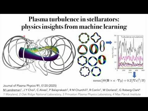 2/10/2026 -- Matt Landreman, UMD -- Plasma turbulence in stellarators