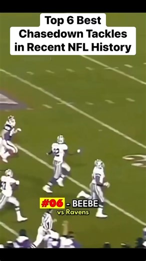 Top 6 Best Chasedown Tackles in Recent NFL History #NFLPLAYOFFS #NFL #football #footballedits #footballhistory #FootballHistory | Deportecomedia