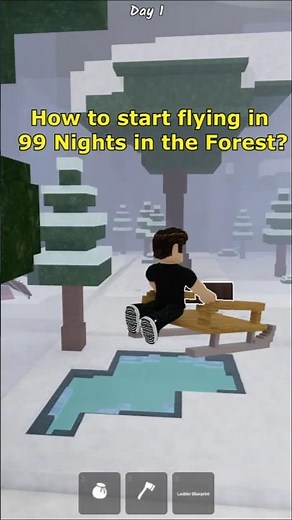 How to start flying in 99 Nights in the Forest