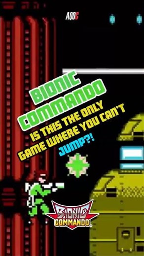 Is this the only game where you can't Jump #retrogaming #gaming #bioniccommando #nintendo #nes