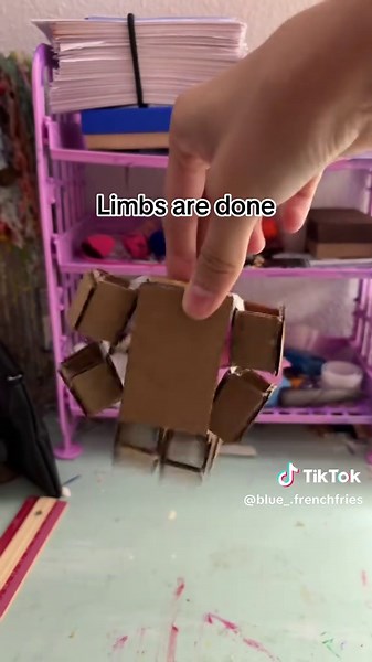 #fyp #foryou #foryoupage #fypシ #cardboard #crafts #ragdoll #diy #artsy #creative #pt2