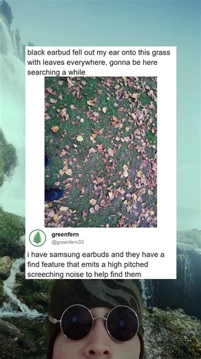 Lost Earbud In A Sea Of Crunchy Autumn Leaves