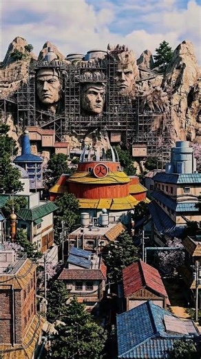 creation of the Hokage statue #naruto #videoai #narutoshippuden