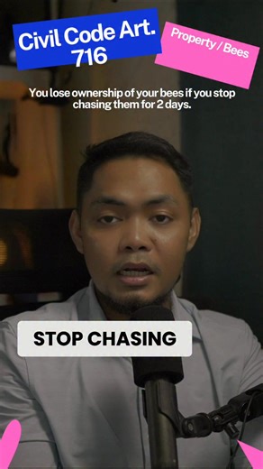 If bees aren't claimed in 48 hours, they belong to the property owner where they land! An interesting insight into how ownership and possession work. Who knew bee law was a thing? #BeeFacts #PropertyLaw #Ownership #Beekeeping #LegalFacts | Atty. Alman-Najar Namla