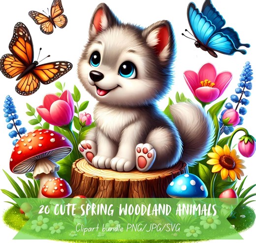 Cute Spring Animal Clipart Bundle Spring Animal Watercolor Graphic Spring Cute Clipart Animal Spring Graphic Animal Cute Spring Art Cute PNG - Etsy